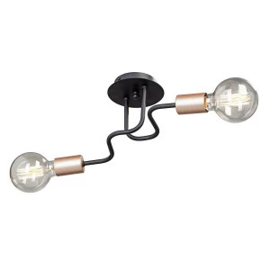 Потолочная люстра Vitaluce V4560-1/2PL VITALUCE ДИЗАЙНЕРСКИЕ 328295 Черный;коричневый