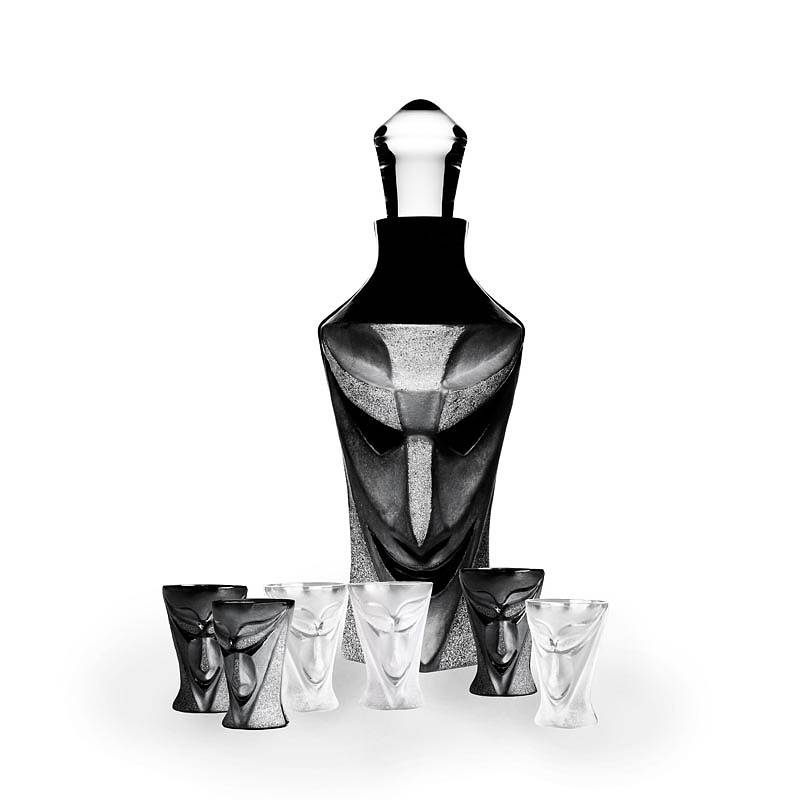 42006 Стопка из чёрного хрусталя "Люцифер", Объём 60 мл., Высота – 70 мм. Maleras  - Вид №1