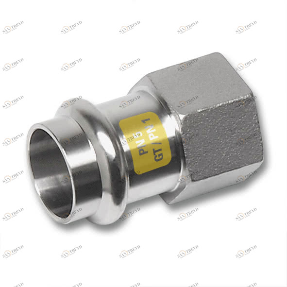 617270G2212 SANHA 17270G пр.-фит. газ, нерж.сталь, муфта переходная ВПр-ВР 22x1/2 мм 