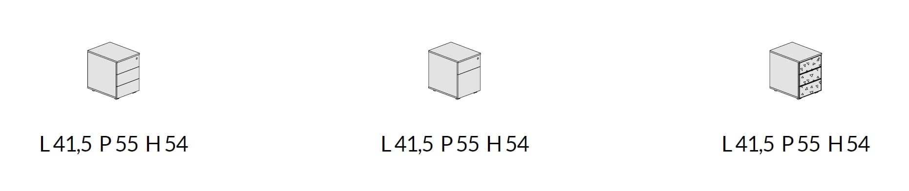 Деревянный офисный комод с замком About Office Bold58 ARCH-00082527 - Вид №2