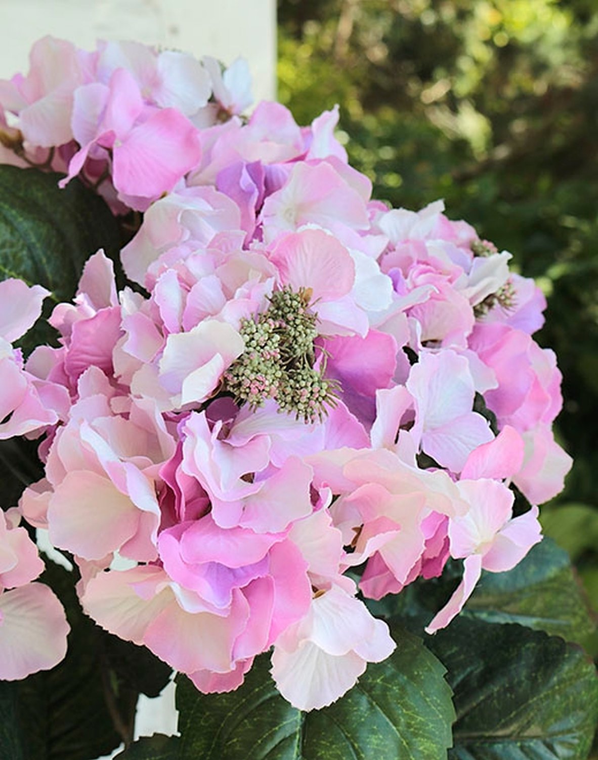 1023 510 a2 Гортензия кустовые шелковые цветы, 61 см, 4 головки, розовые H-andreas 