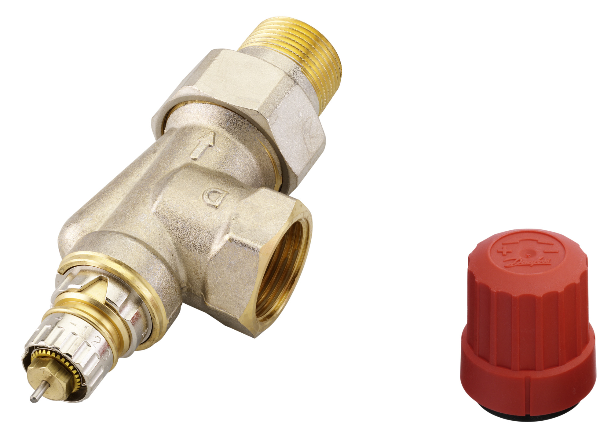 Danfoss Клапан RTR-N/RA-N для двухтрубной системы отопления Клапан термост. RA N углов хром правый 013G4239  - Вид №8