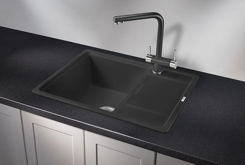 6503, ТУРМАЛИН, кухонная мойка, кварц GRANULA 6503-ST158