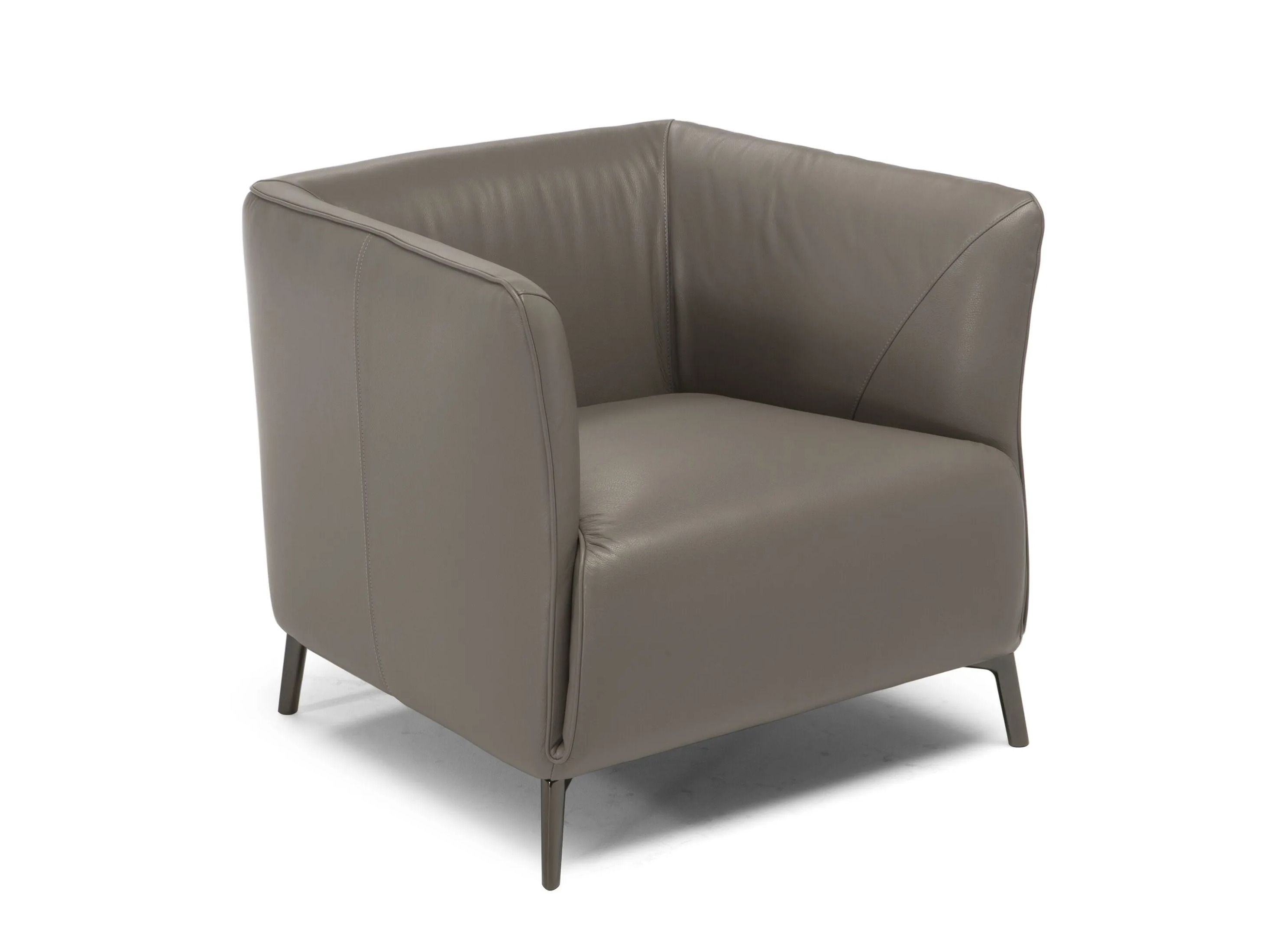 Кожаное кресло с подлокотниками Natuzzi Italia DODI ARCH-00034338