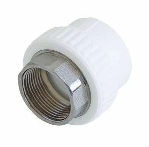 Муфта комбинированная KALDE D90х3" ВР под шестигранник белая