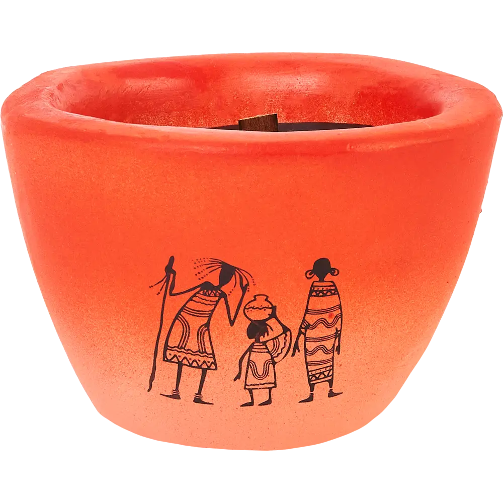 Свеча в гипсе Канту-5 Волшебный Горшок красная 8 см EVIS STLM-2162770
