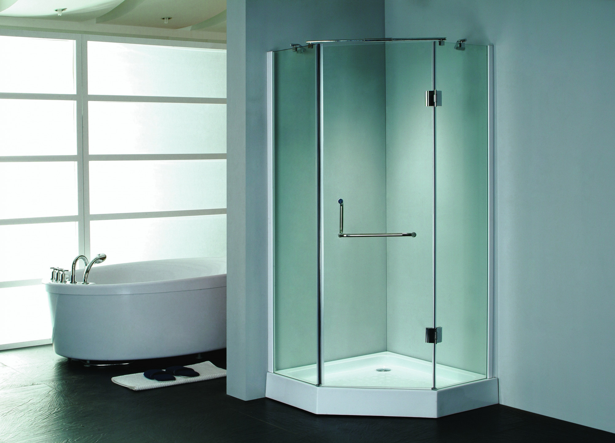 Душевое ограждение GROSSMAN GR-8090 Classic 90*90*185 трапеция, дверь распашная