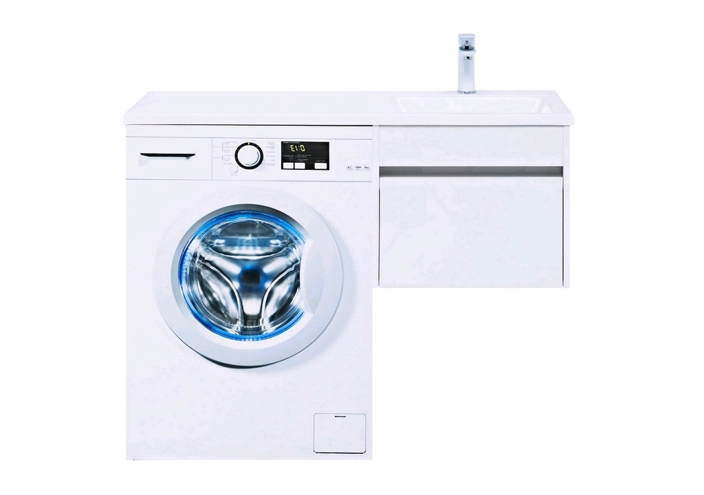 Тумба с раковиной Aquanet Токио 110 R белый (подвесная, 1 ящик) 0023691500235498 - Вид №9