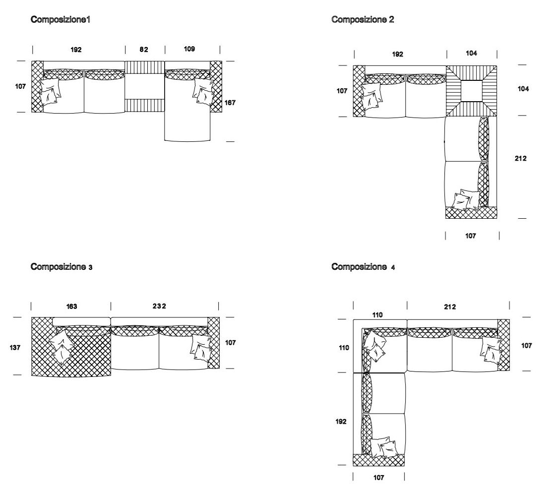 Бархатный угловой диван Former In Italia Parioli ARCH-00042735 - Вид №3