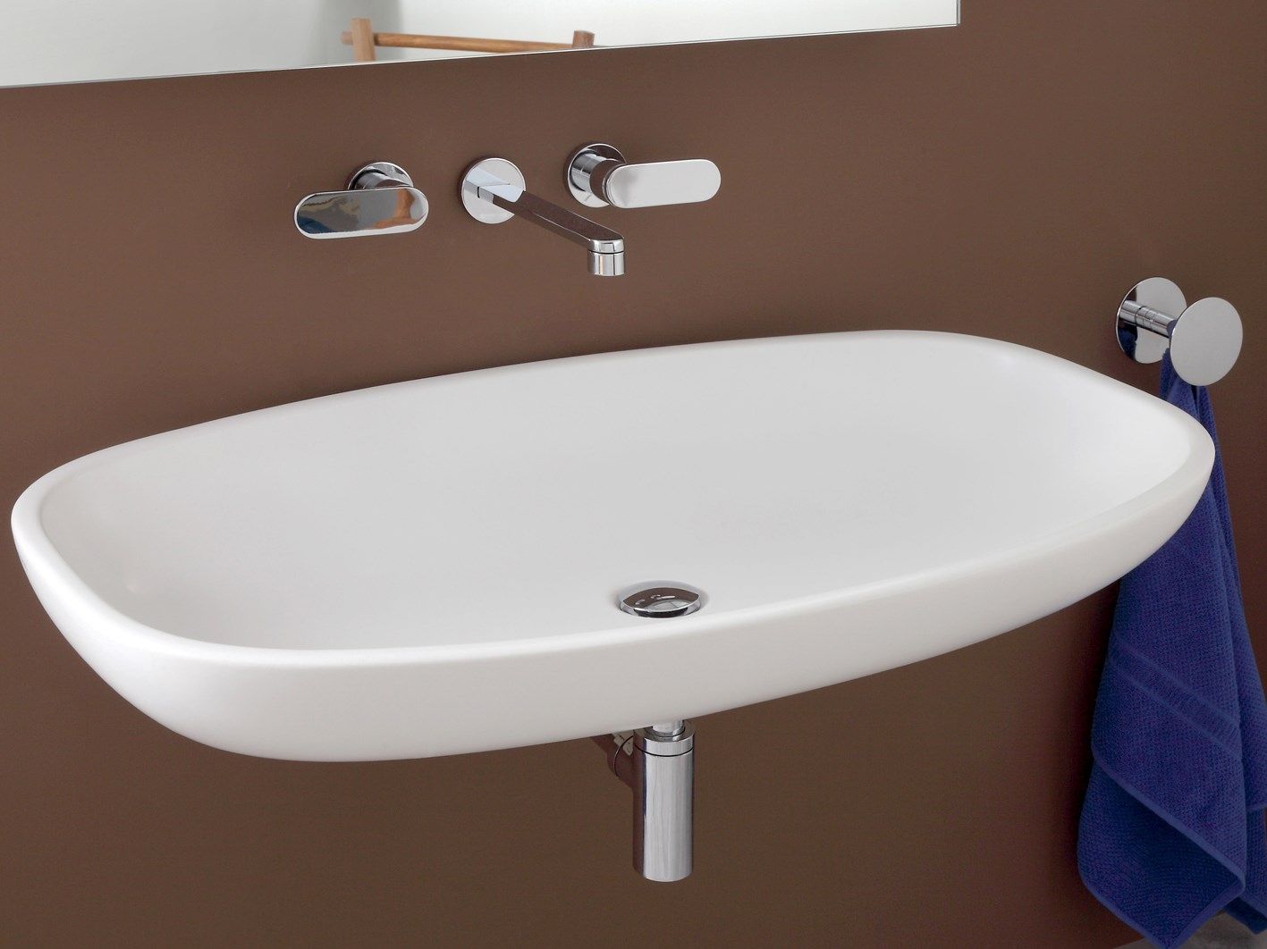 Керамическая подвесная раковина Ceramica Flaminia обнаженная ARCH-00091847 - Вид №1