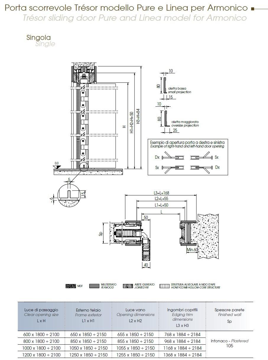 Scrigno Лакированная раздвижная дверь без косяков и наличников Trésor Tresor sun-id-1466663 - Вид №12