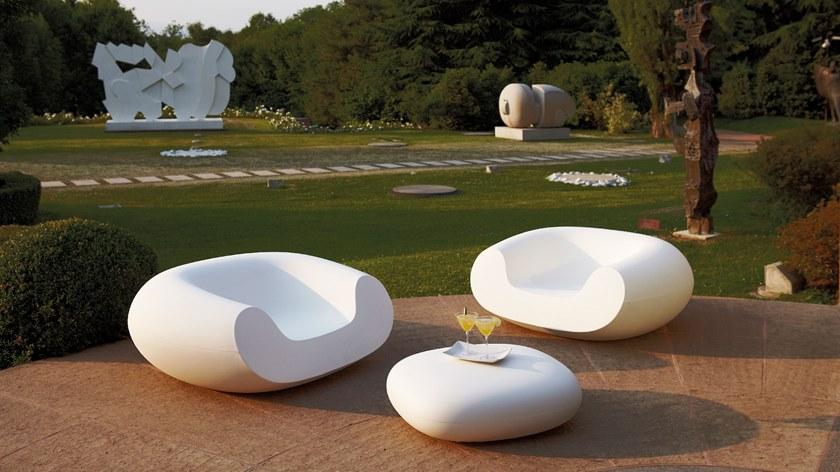 SLIDE Кресло полиэтиленовое с подлокотниками Chubby sun-id-1427827 - Вид №2