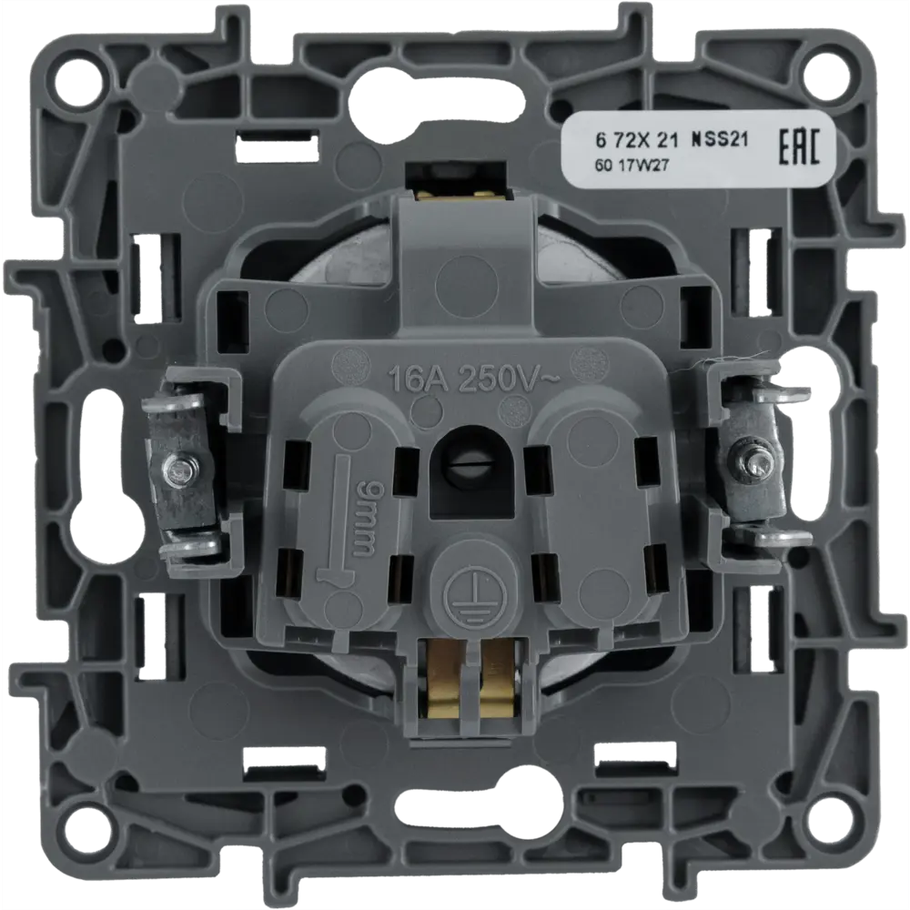 Розетка Legrand Etika антрацит с заземлением для интерьера 82496850 STLM-1327233 - Вид №2