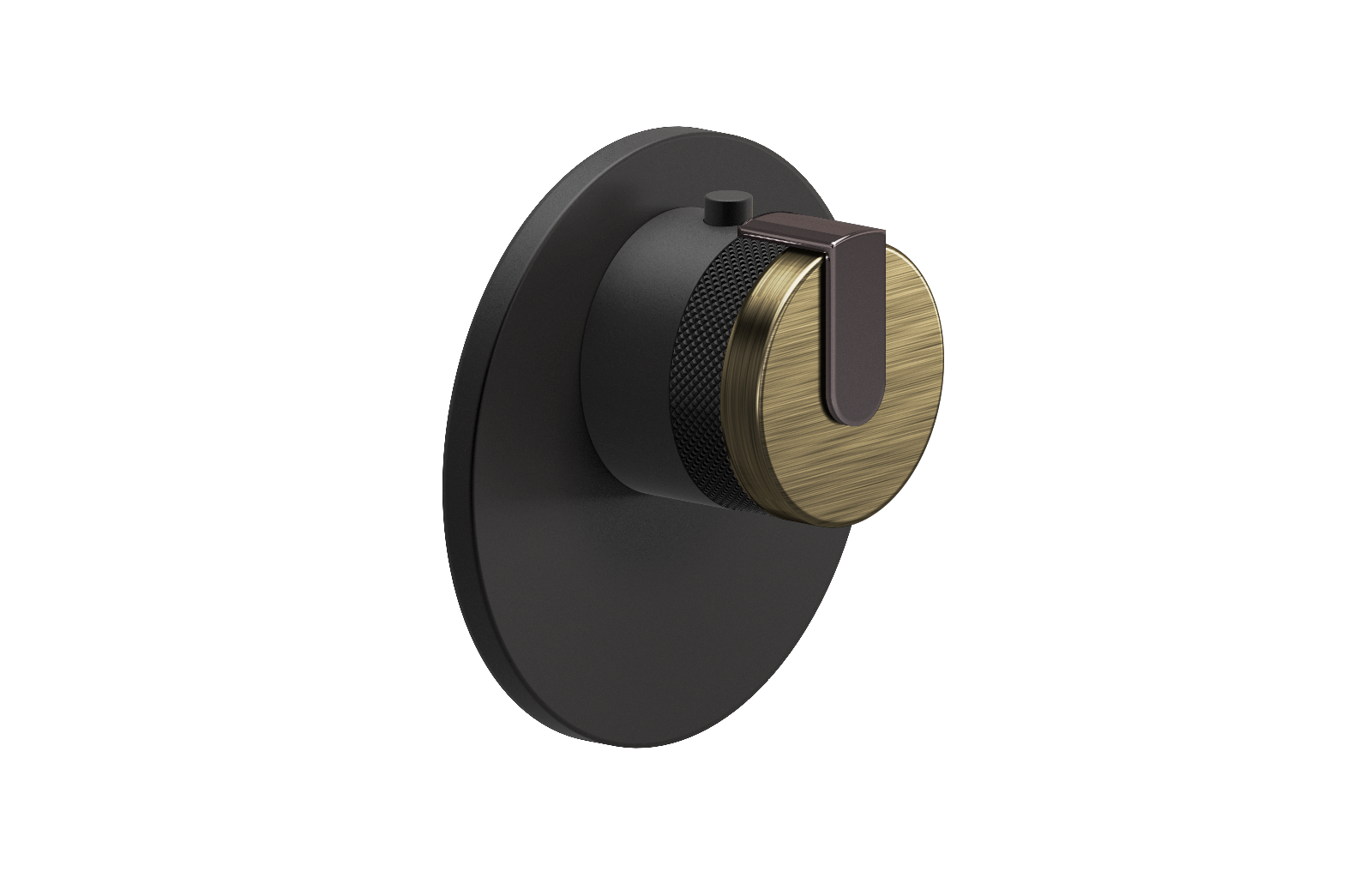 E-8027-R1VBB-L1OX-MBK-T Термостатический переключатель 3/4-Внешняя часть GRAFF MOD+