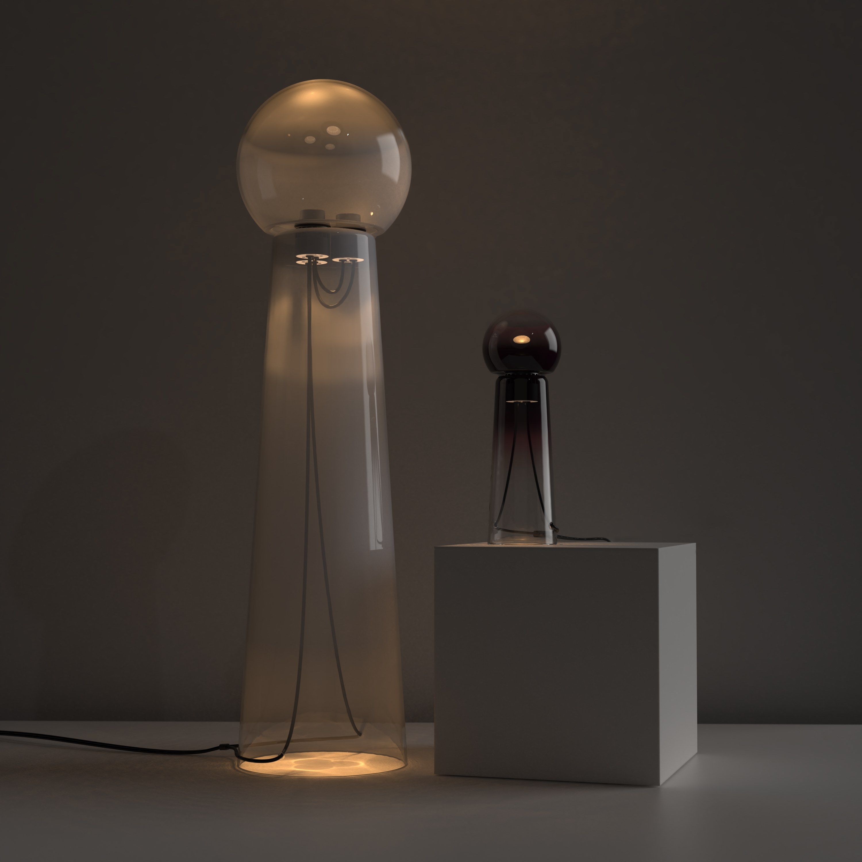 Выдувное стекло светодиодный торшер с диммером Darmes Gigi ARCH-00134596 - Вид №4