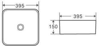 GR-3026BM Накладная раковина на столешницу  прямоугольная Grossman  - Вид №2
