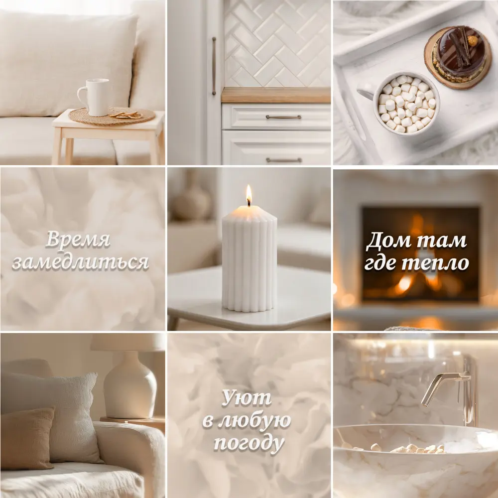 Античная свеча Грани 8 см цвет белый Santreyd STLM-2079956 - Вид №1