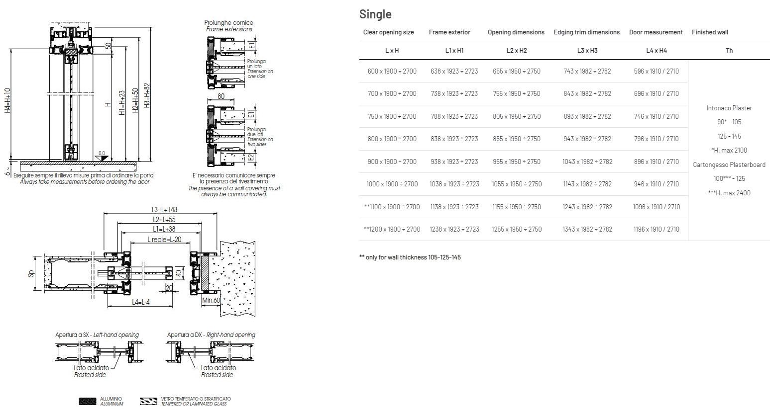 Раздвижные стеклянные двери с косяками Scrigno ACQUA CON STIPITI ARCH-00106916 - Вид №1