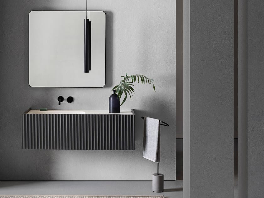 Состав ванной комнаты с раковиной, зеркалом и лампой Pirovano Millennium XL ARCH-00078643