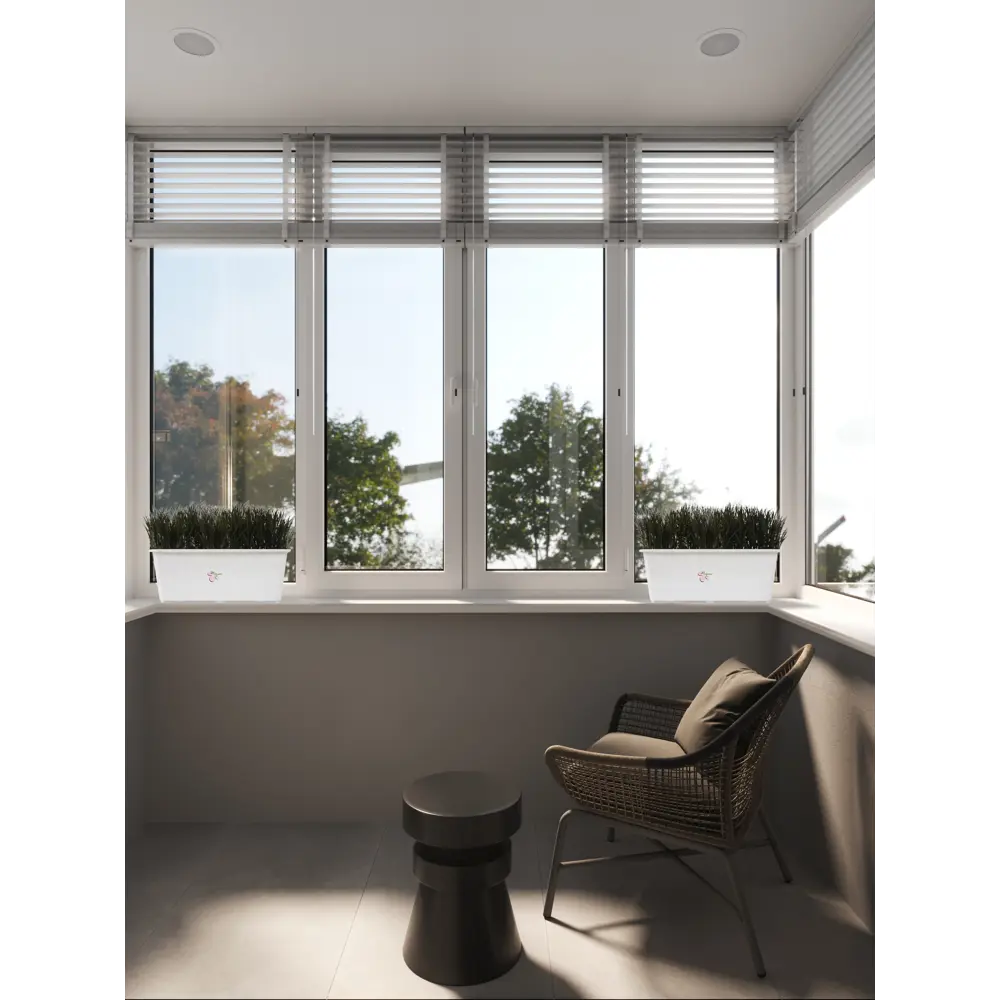 Балконный ящик Santreyd мраморный для цветов 40×17×15 см 12973408 ЛЦ STLM-0002609 - Вид №5