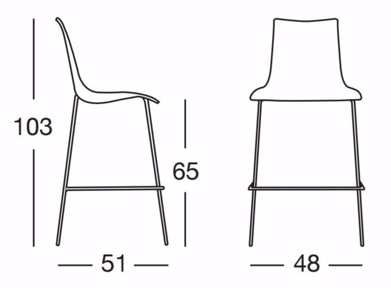 SCAB DESIGN Табурет из технополимера Wave sun-id-1449053 - Вид №2