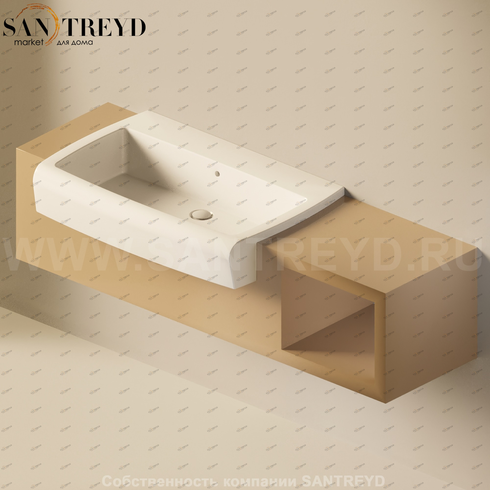 Flaminia UNA Консоль для раковины от 160 до 240 см с местом хранения коричневая UNA90V1.7503 Ceramica Flaminia UNA90V17503