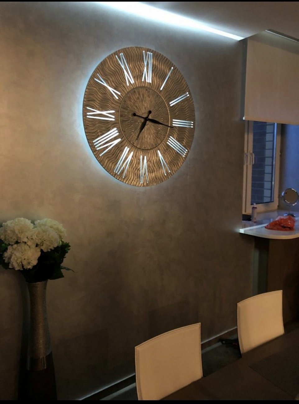 Часы настенные круглые серебро TWINKLE IN SHAPE TWINKLE 00-3860059 Серебро  - Вид №4