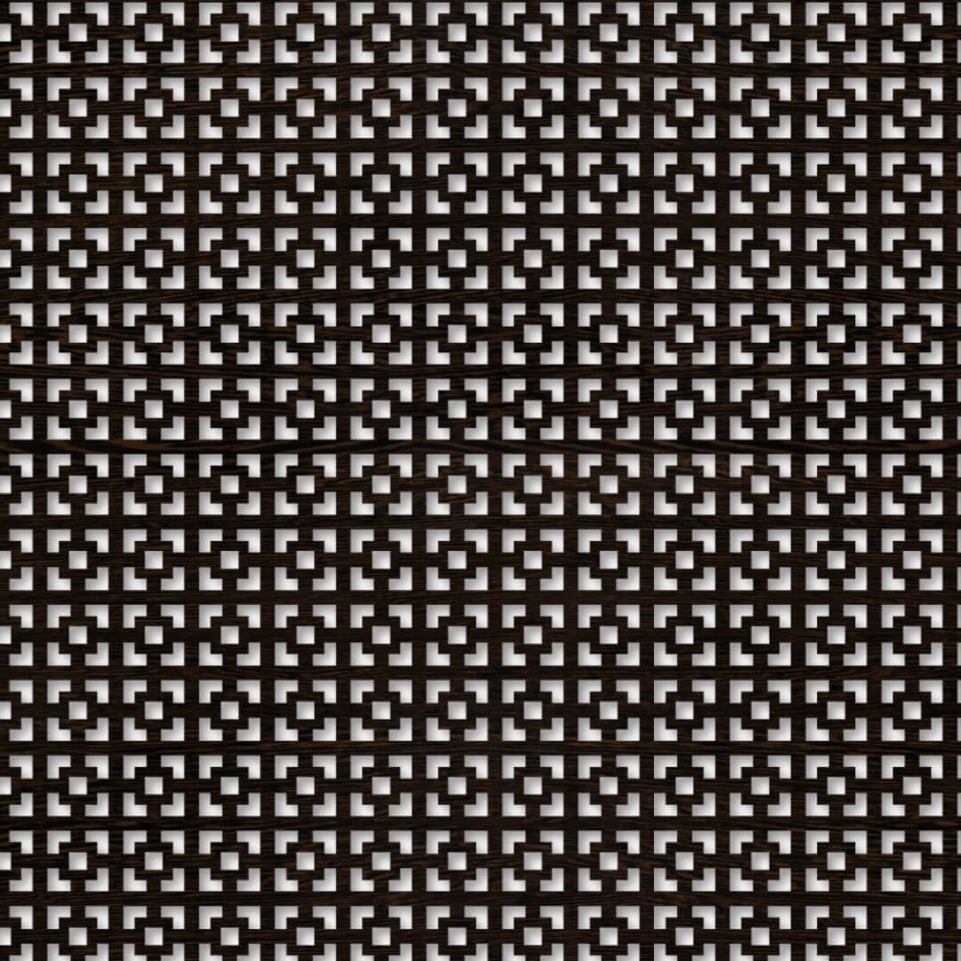 Панель декоративная перфорированная без рамки 1112х512 Дамаско Венге STELLA (2шт) STSR-190 - Вид №1