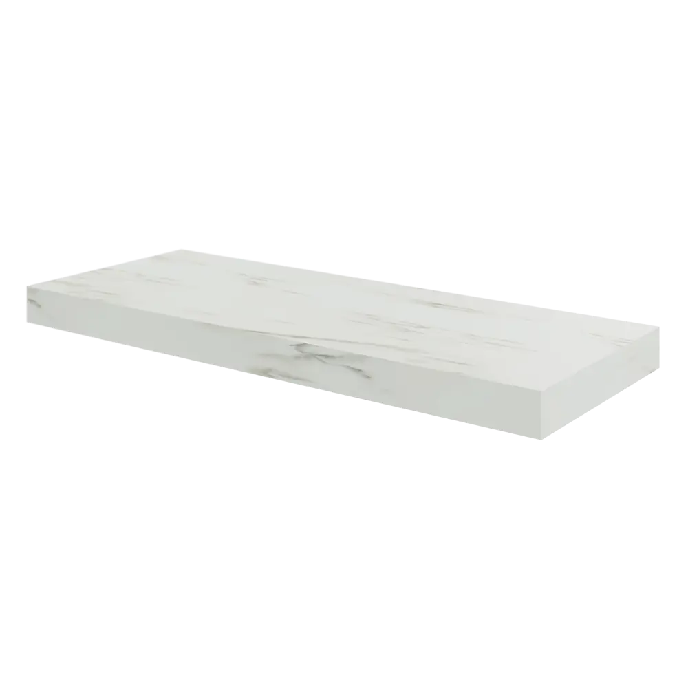 Полка настенная Spaceo White Marble 60x23.5 см МДФ цвет белый мрамор 82877534 STLM-2108223 