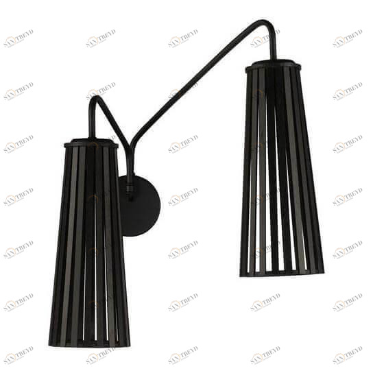 Бра галогеновое на 2 лампы черное Dover 9265 NOWODVORSKI DOVER 00-3931319 Черный