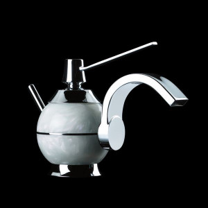 7250-205 Mariner Perle, однорычажный смеситель для раковины с загнутым носом с донным клапаном, цвет красный