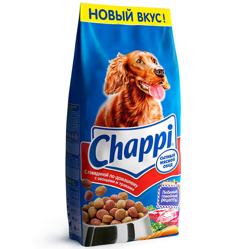 Т00020518 Корм для собак Говядина сух. 15кг Chappi 