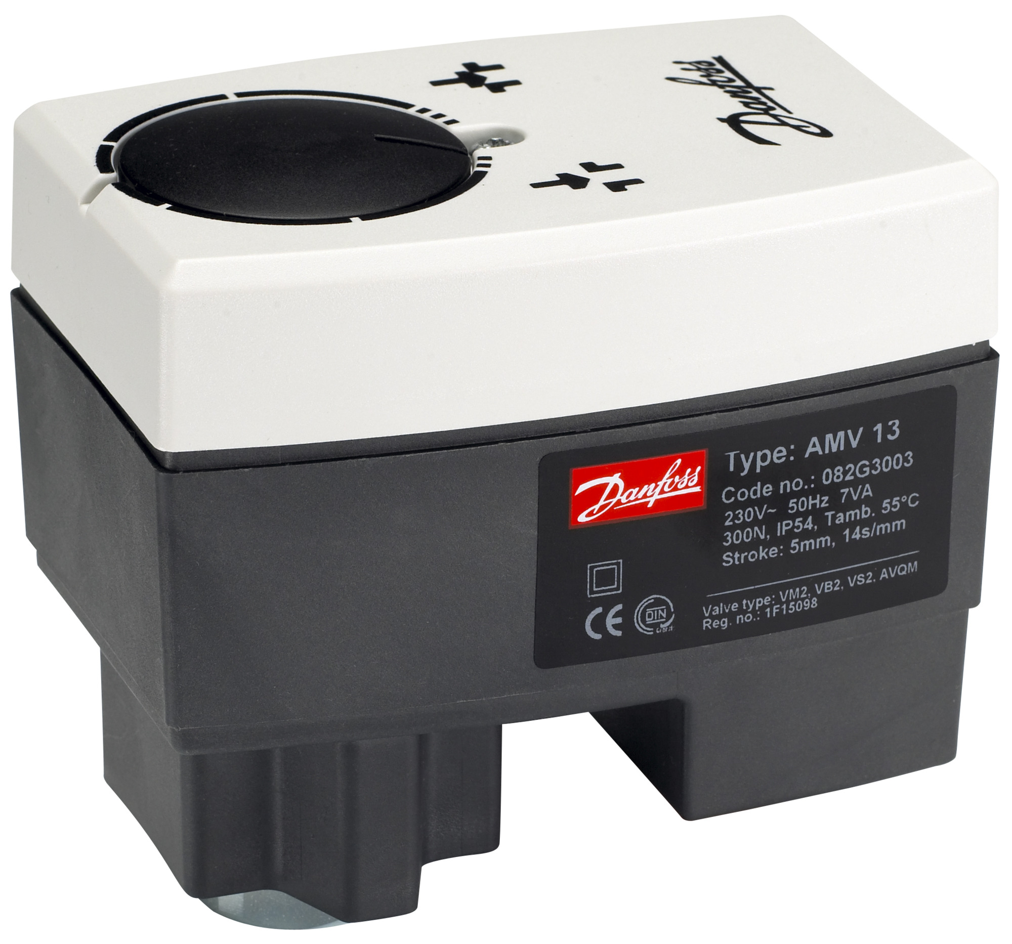 Danfoss Редукторные электроприводы с трехпозиционным управлением AMV 438 SU Эл. привод имп., 230В пер. т 082H0123  - Вид №7