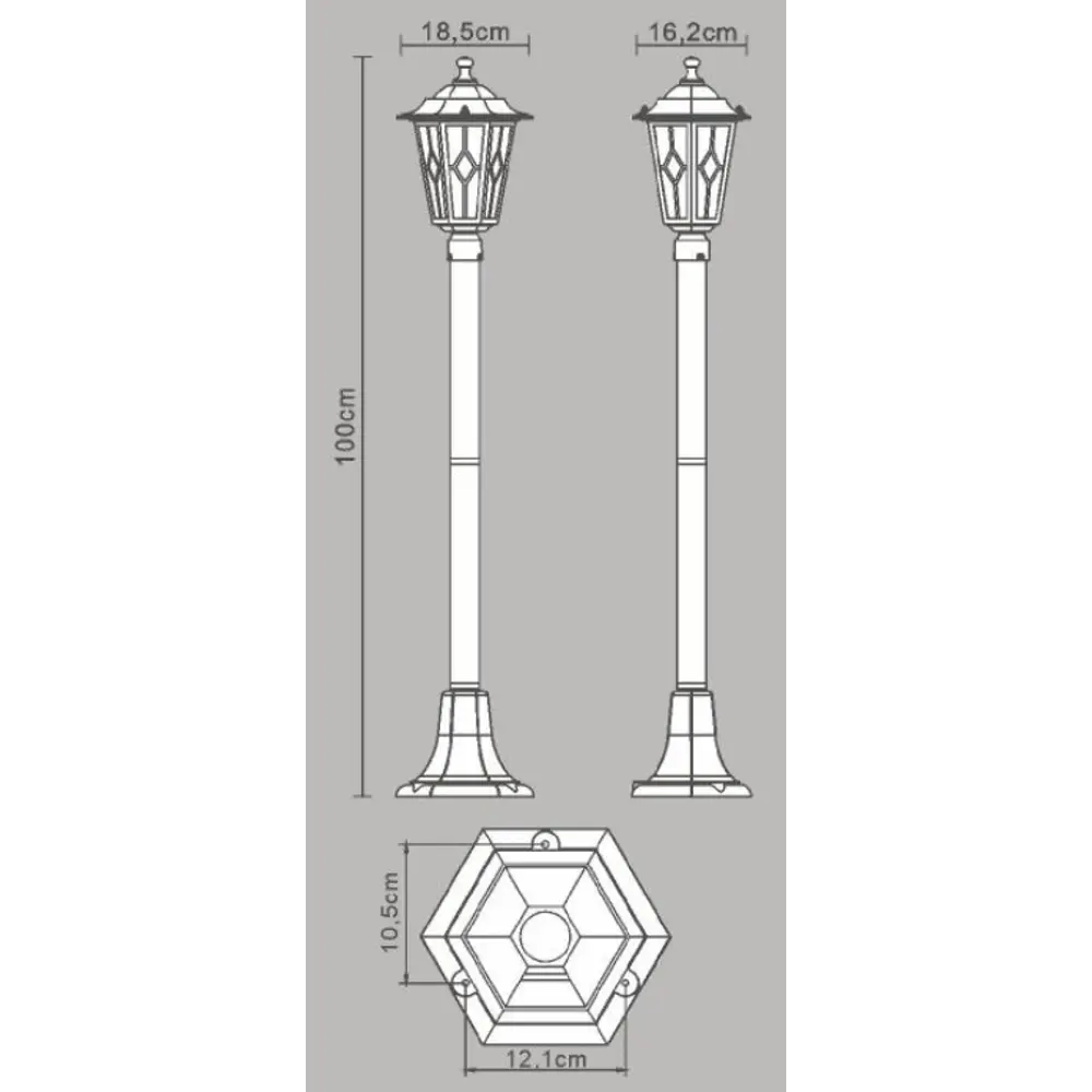 Столб уличный Inspire Tiffany 100 см 81988236 STLM-2175217  - Вид №5