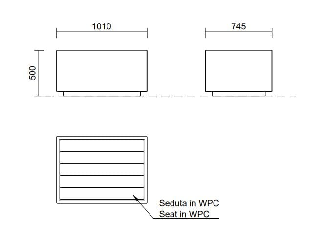 Модульная скамья из оцинкованной стали со встроенной плантатором и велосипедной стойкой Studio Città RESTÒ ARCH-00084567 - Вид №8
