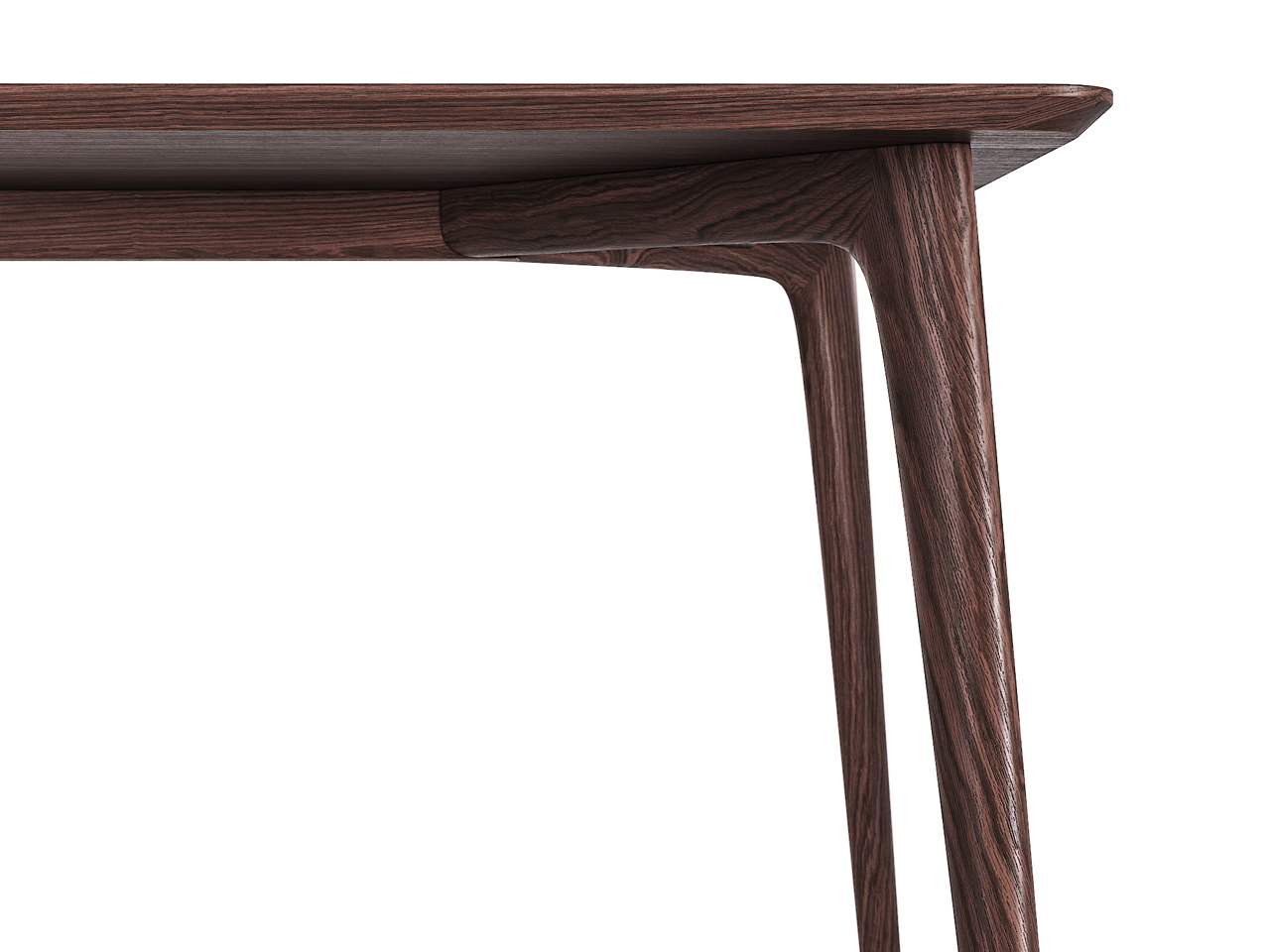 Обеденный стол прямоугольный темный дуб 160 см Iggy THE IDEA  210045 Коричневый  - Вид №2