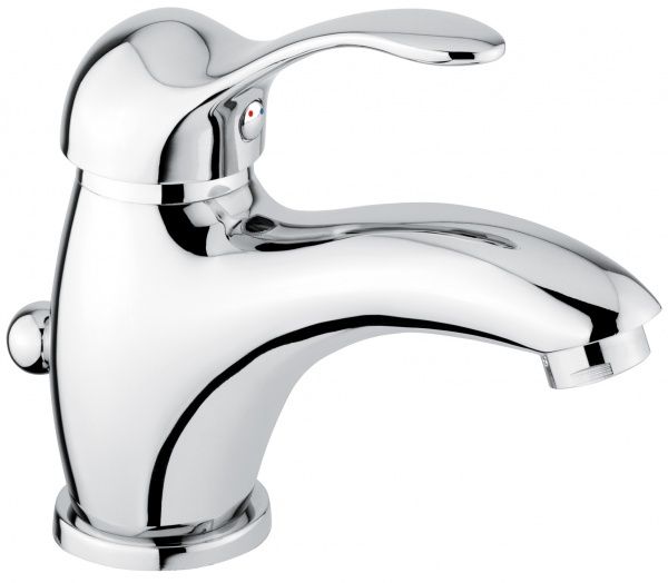 11003CR Смеситель Melody с донным клапаном для раковины, цвет хром EMMEVI