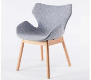 Grado Design Стул с подлокотниками и тканью и ножками из бука Wings Win-ch-03