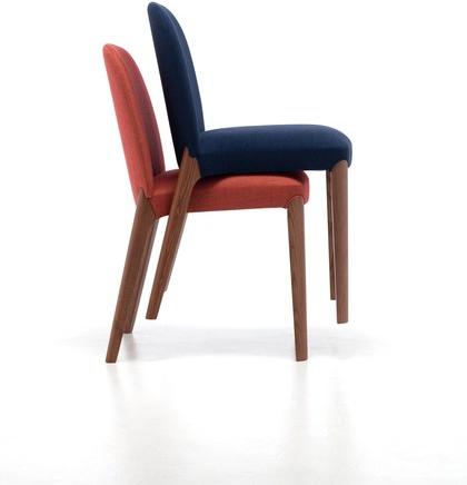 Very Wood Штабелируемый стул из ткани Bellevue sun-id-1347580 - Вид №7