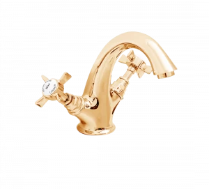 Gentry Home Смеситель для раковины Style на три отверстия с всплывающей пастой Ascot Темное золото GH101077