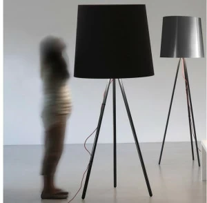 Martinelli Luce Торшер из металла с тканевым абажуром Eva 2270/xg/ne/ne