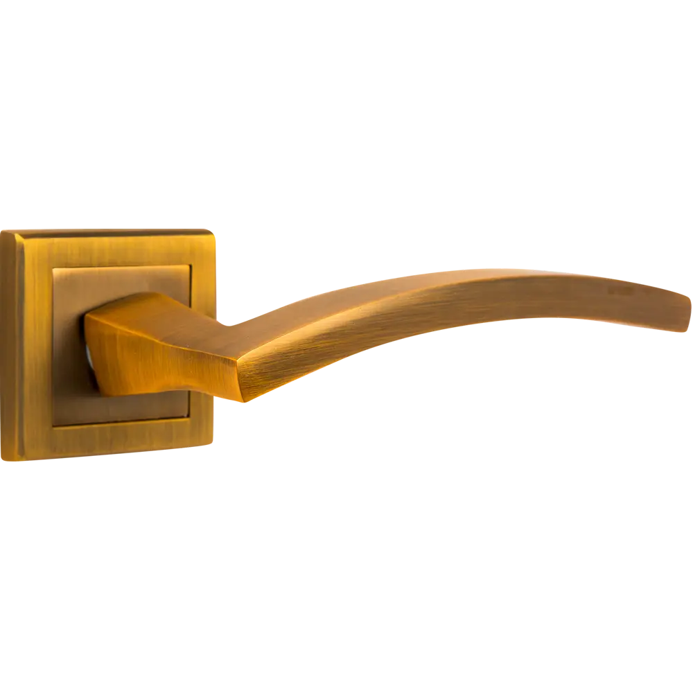 Комплект дверных ручек 27L 170 BK CF, с запиранием, цвет кофе ФАБРИКА ЗАМКОВ STLM-2074206 - Вид №1