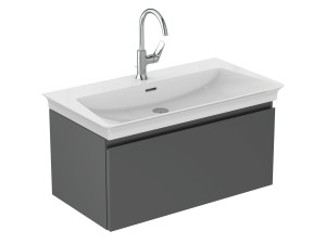 Деревянный подвесной умывальник с ящиками