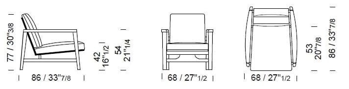 Кожаное кресло с подлокотниками Borzalino SEAN ARCH-00110599 - Вид №16