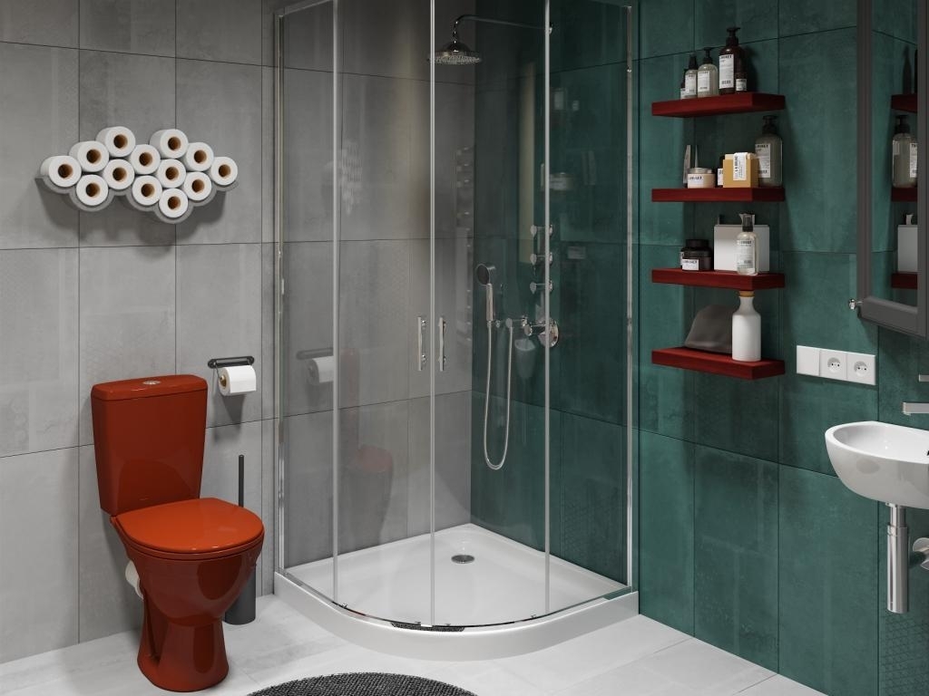 Угловой, Умывальник Подвесная раковина настенная овальная ROSA УГЛОВОЙ белая - Вид №2