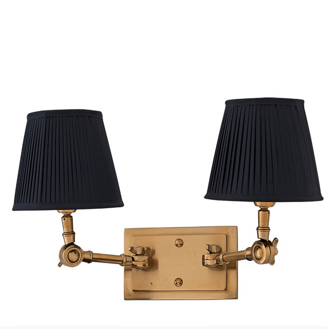 Бра Wentworth Double от Eichholtz черное латунь 107178 EICHHOLTZ ПОД СТАРИНУ 059770 Золото;черный  - Вид №1