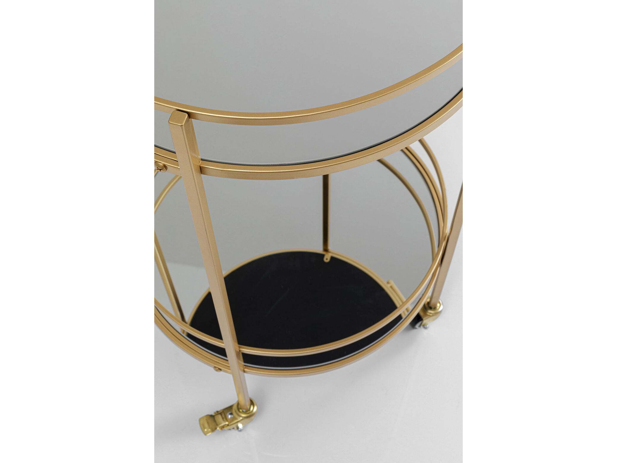 Стальная и стеклянная барная тележка KARE Design EMILIA ARCH-00131702 - Вид №1