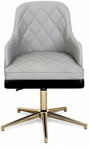 LUXXU Кожаное кресло руководителя с 5 спицами и средней спинкой Charla