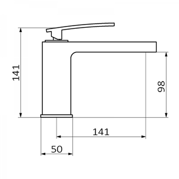 810100 PREMIUM Chrome Умывальник смеситель Хром GRB MIXERS  - Вид №1