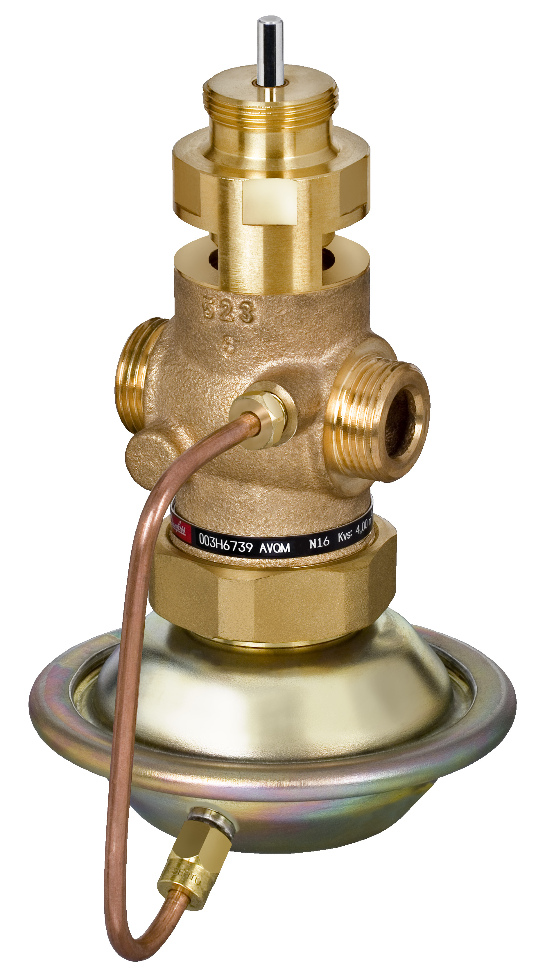 Danfoss Клапан регулирующий комбинированный AVQM с наружной резьбой или фланцевый Комб. р-рAVQM PN25 15/4//0,2/резьб. 003H6750  - Вид №17